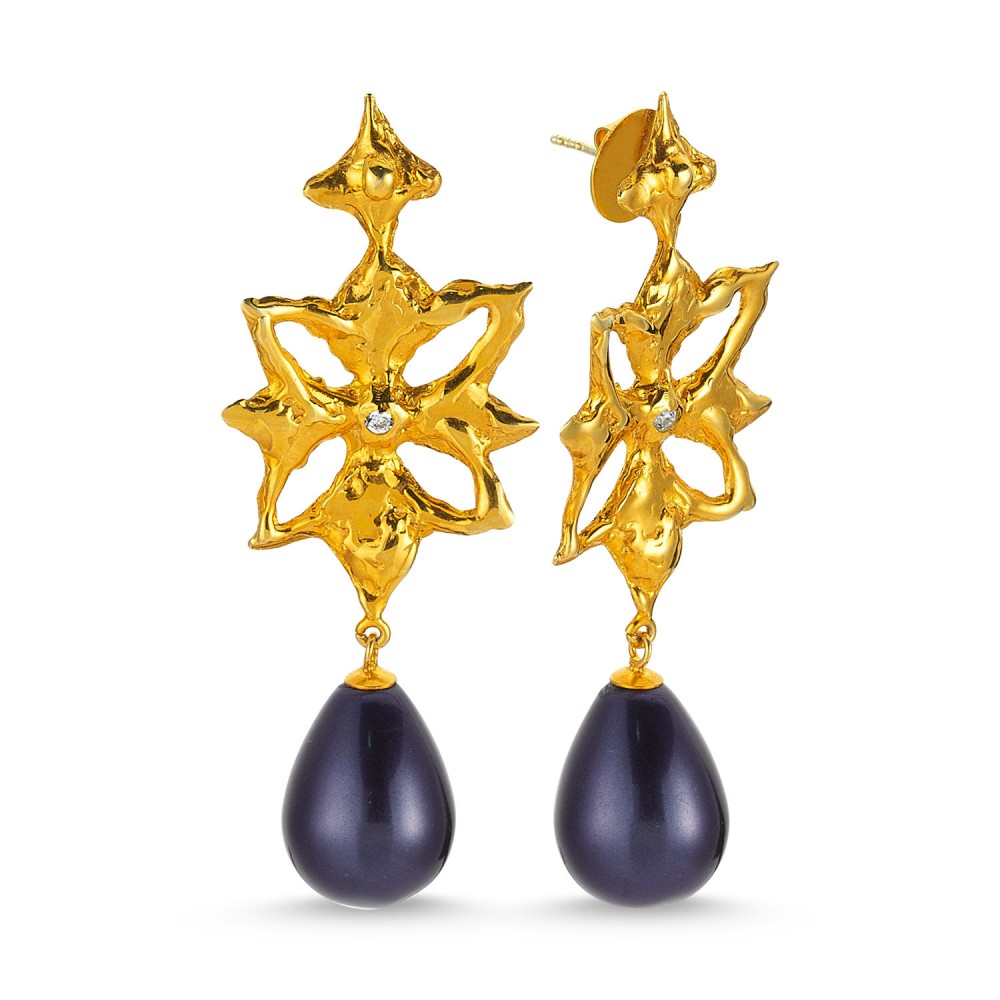 Grace Earrings - Black