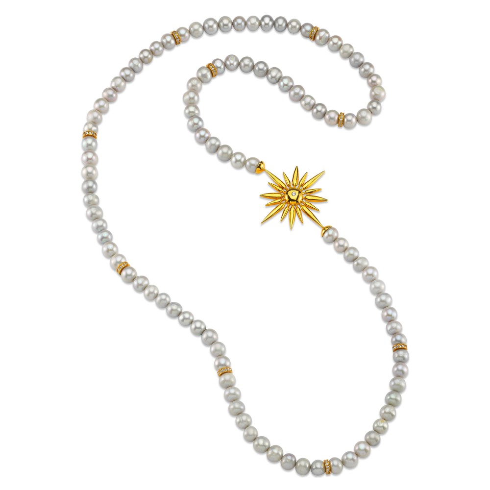 Sun & Pearl Necklace
