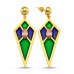 Audrey Earrings Blue & Green 