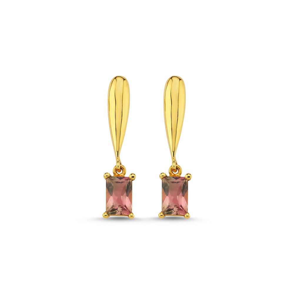 Pink Tourmaline Earrings