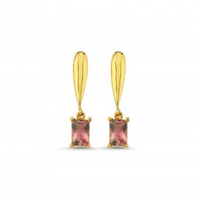 Pink Tourmaline Earrings