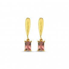 Pink Tourmaline Earrings