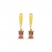 Pink Tourmaline Earrings