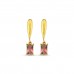 Pink Tourmaline Earrings