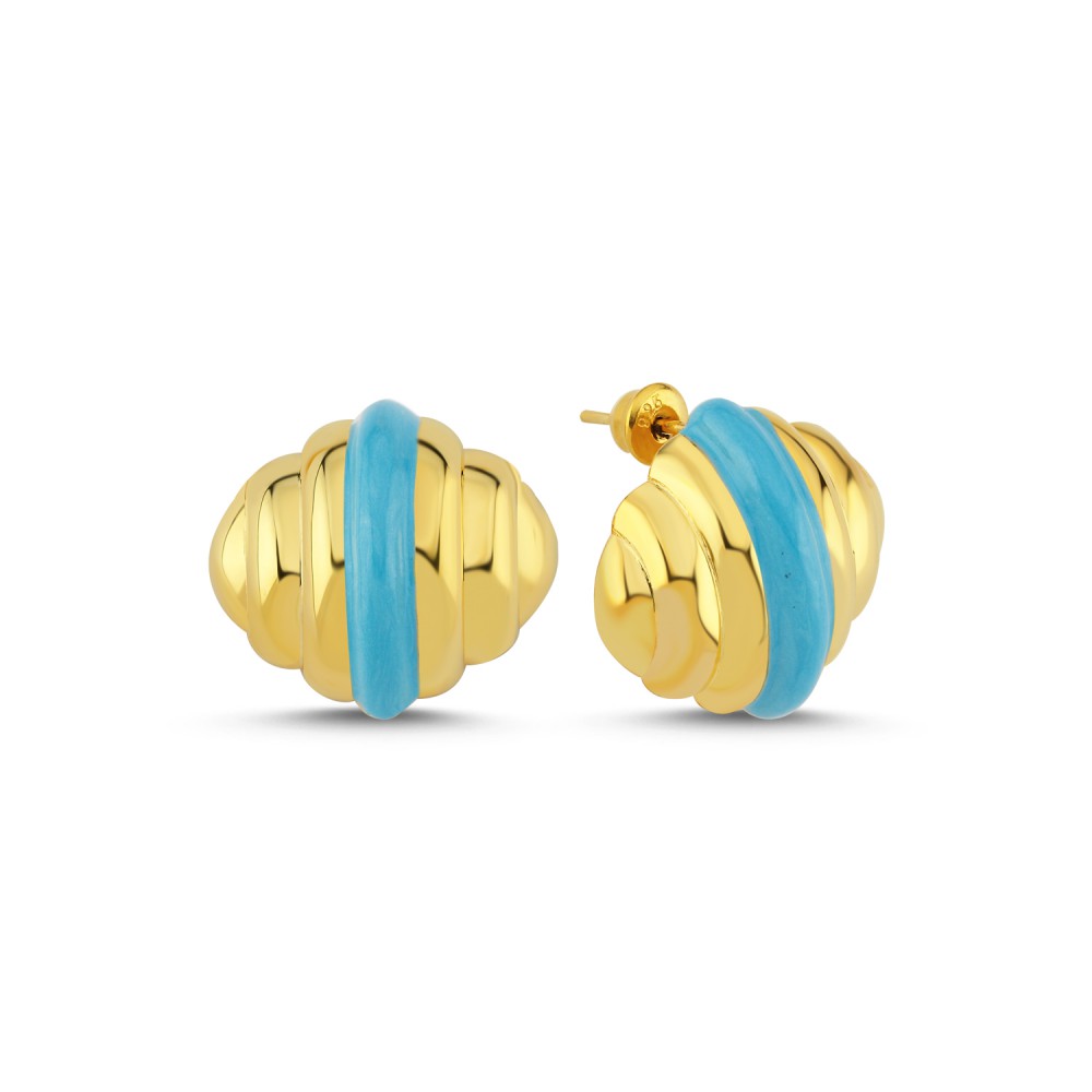 Shell Earrings Turquoise