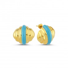 Shell Earrings Turquoise