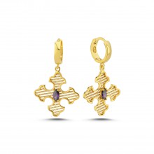 LINDA EARRINGS PURPLE