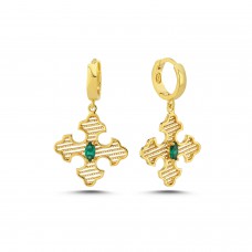 LINDA EARRINGS GREEN