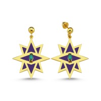 Star Earrings (Blue)