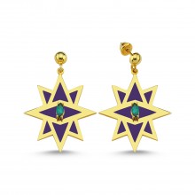 Star Earrings (Blue)