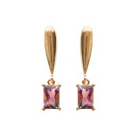 Pink Tourmaline Earrings