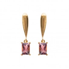 Pink Tourmaline Earrings