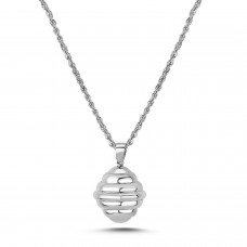 Hive Necklace Silver