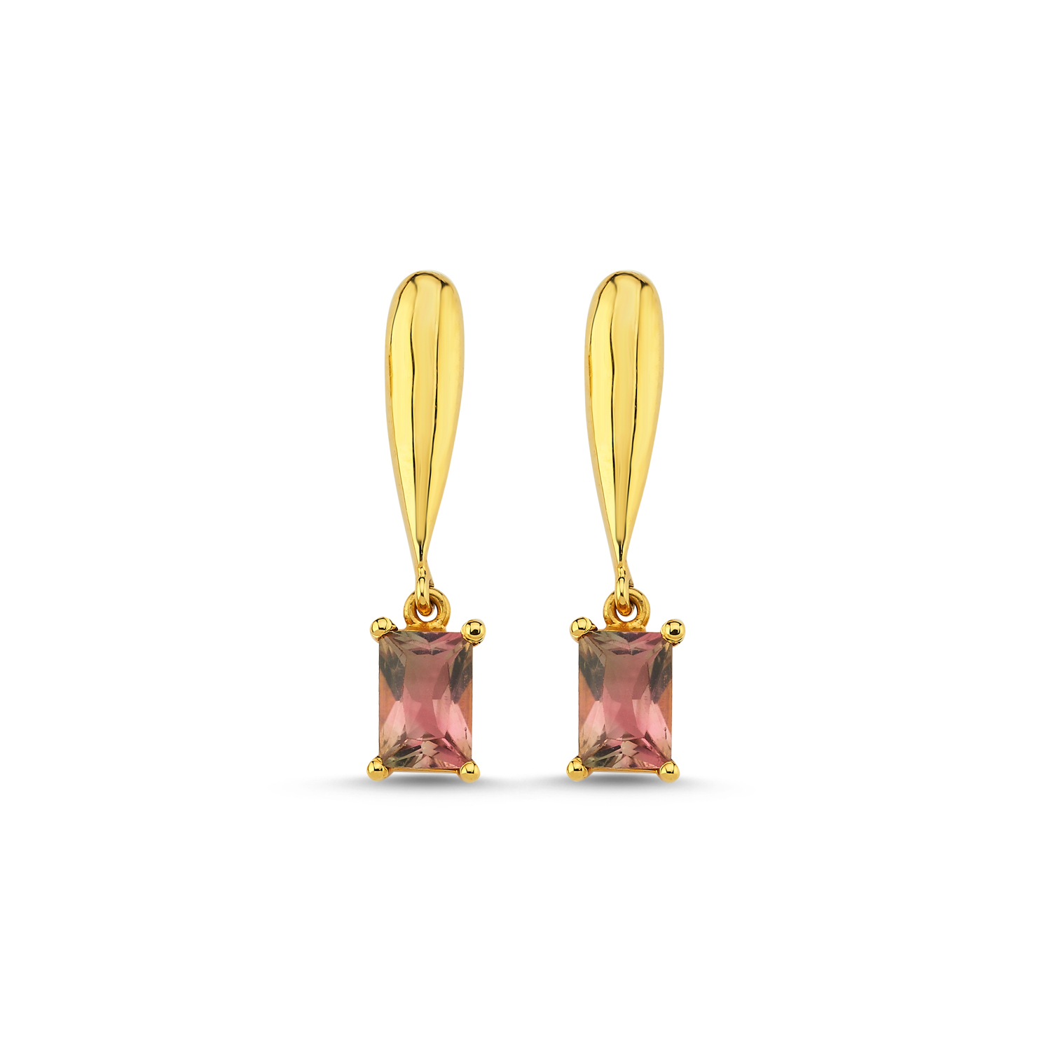 Pink Tourmaline Earrings