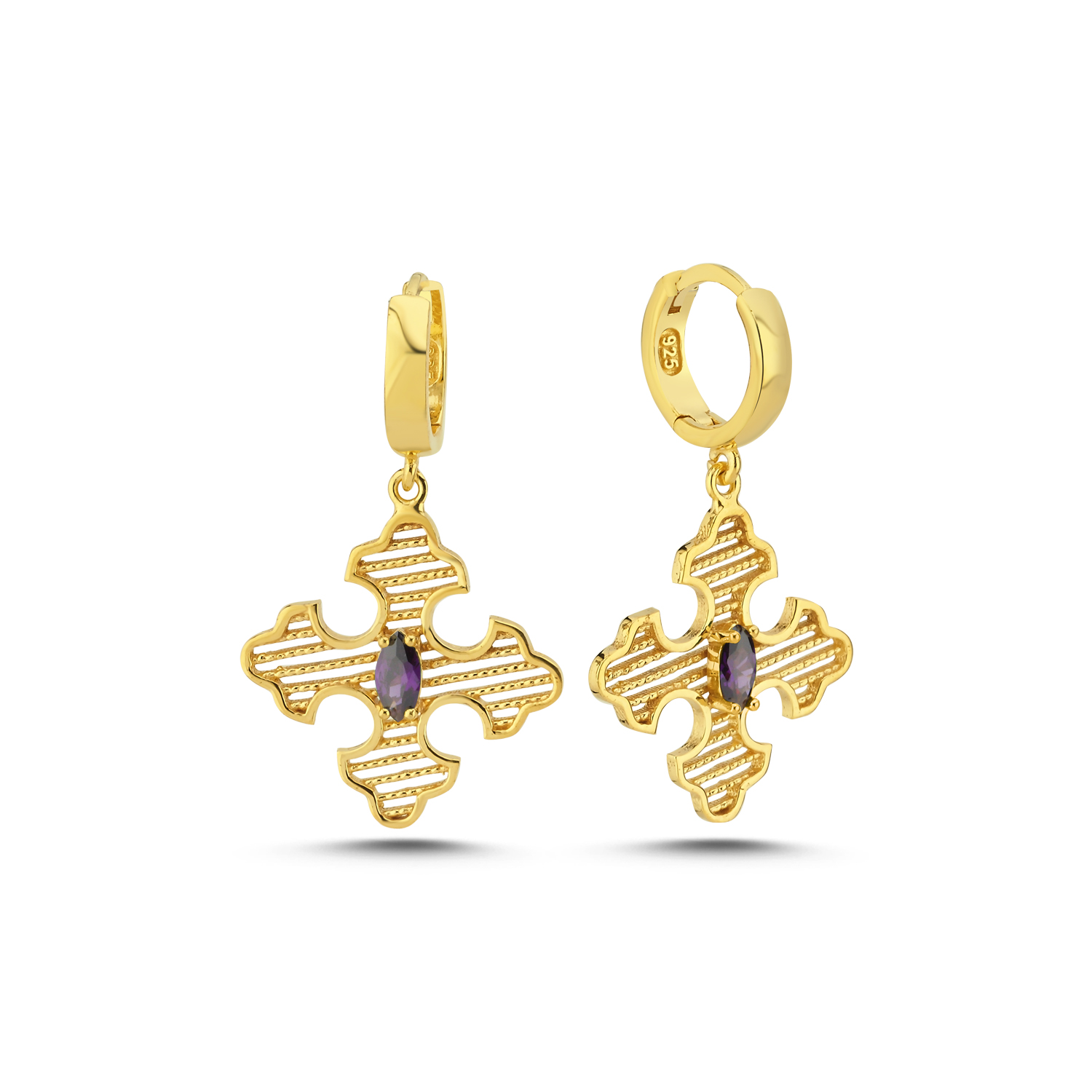 Linda Earrings Purple