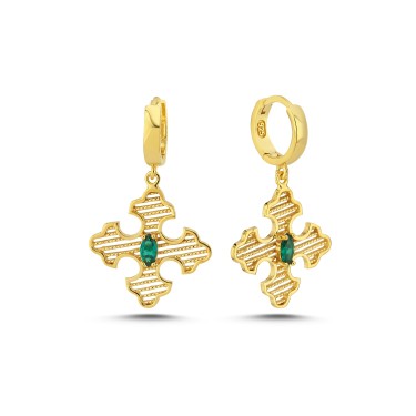 Linda Earrings Green