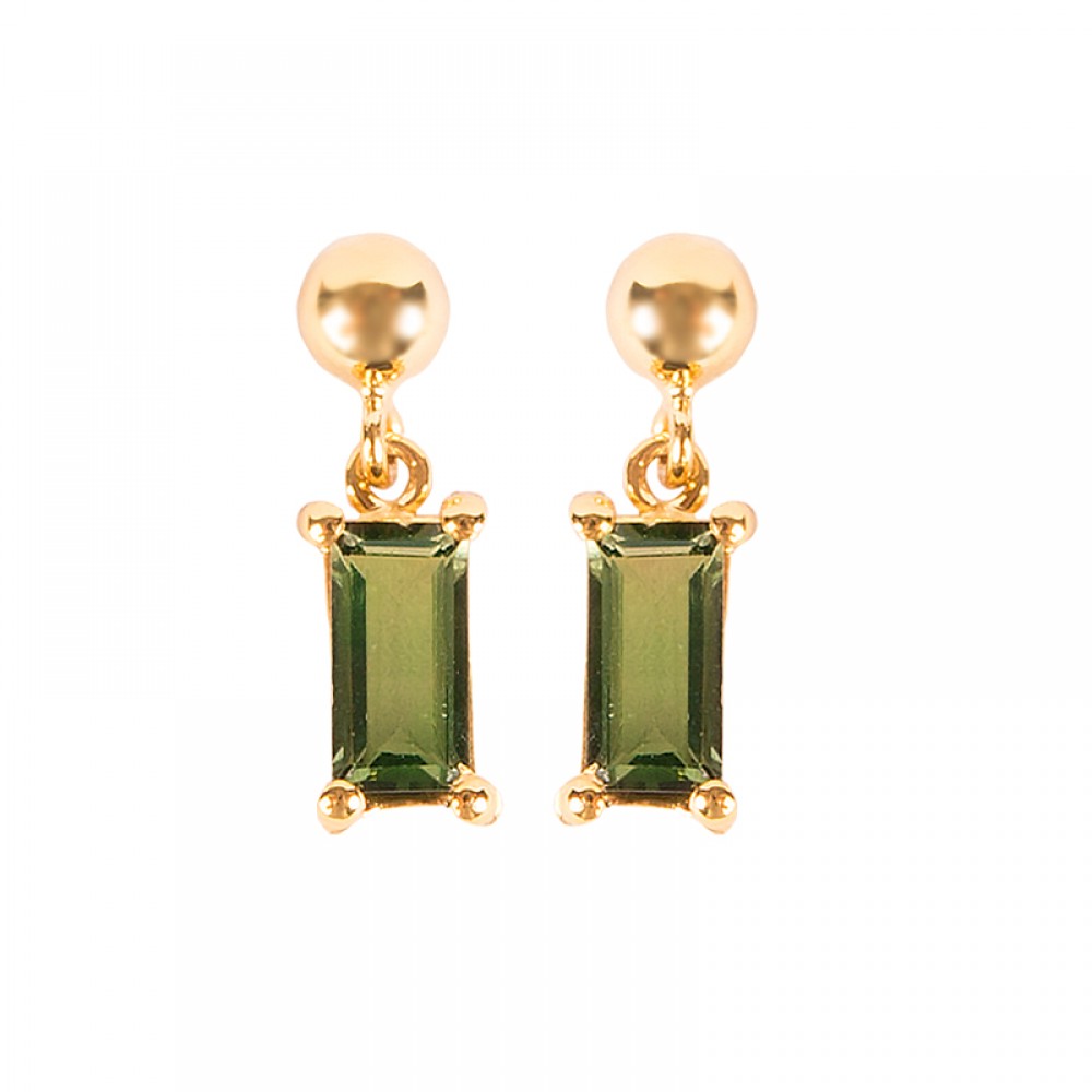 Green Tourmaline Earrings