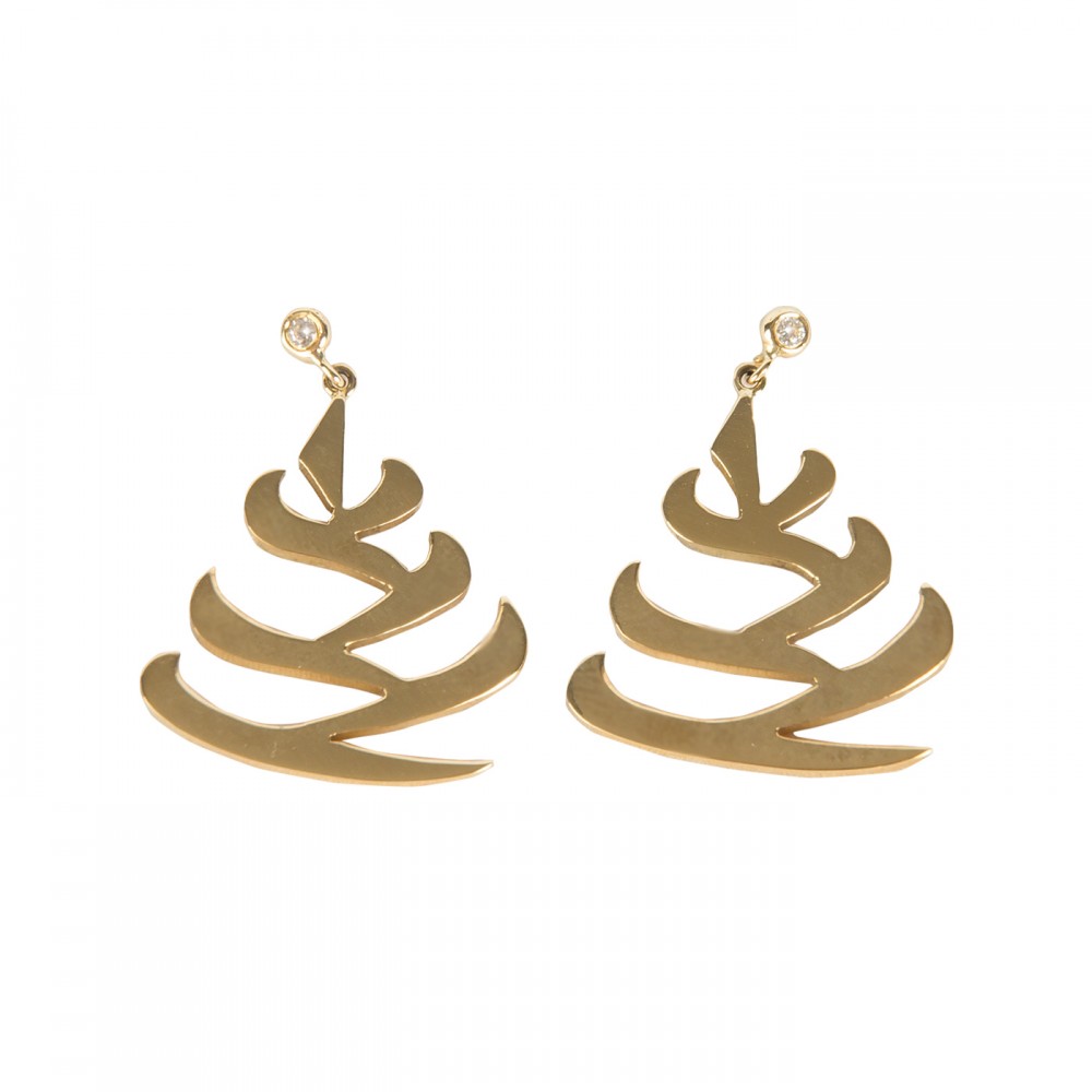 Pine Cone Earrings