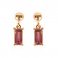 Pink Tourmaline Earrings